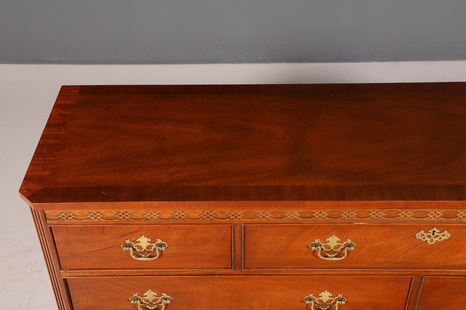 Wunderschöne Original Baker Furniture Chippendale Englisch Kommode Mahagoni Echt Holz USA Möbel Sideboard Anrichte Antik Stil