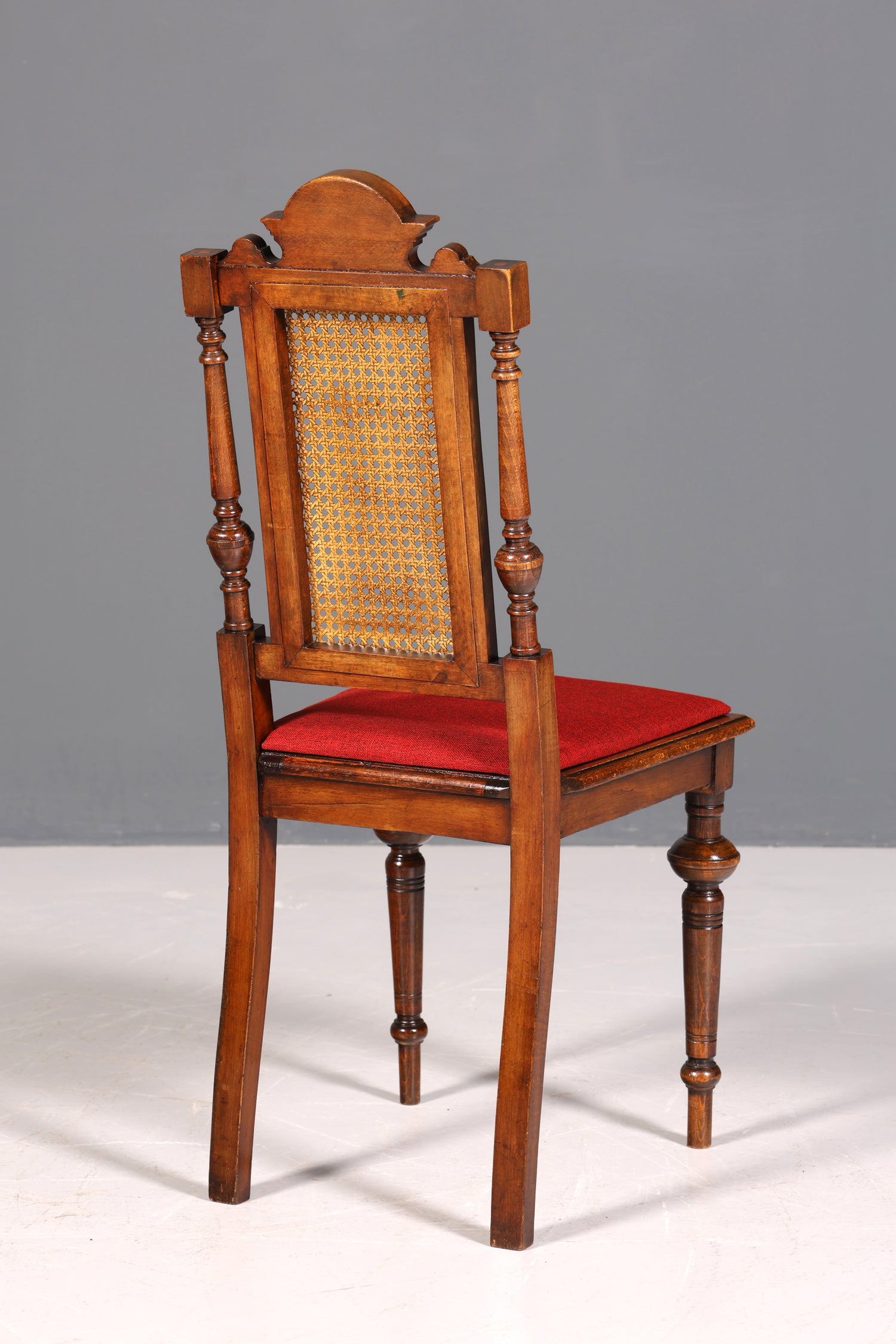 Stilvoller Gründerzeit Stuhl Antik Korbgeflecht Schreibtisch Stuhl Sekretär Stuhl Antik Küchenstuhl 1 von 2