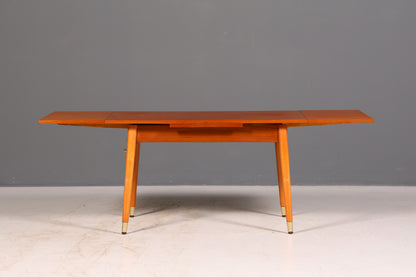 Wunderschöner Mid Century Küchentisch Vintage Tisch ausziehbar höhenverstellbar Esstisch 60s Holz