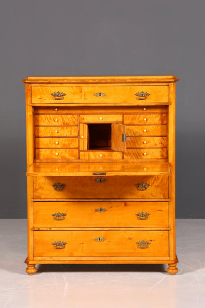 G106 Finish cm Wunderschöner Gründerzeit Sekretär Kommode Jugendstil Schubladenkommode Antik Vertiko