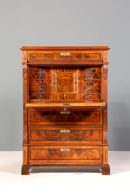 Wunderschöner Gründerzeit Sekretär Jugendstil Vertiko Antik Kommode um 1900