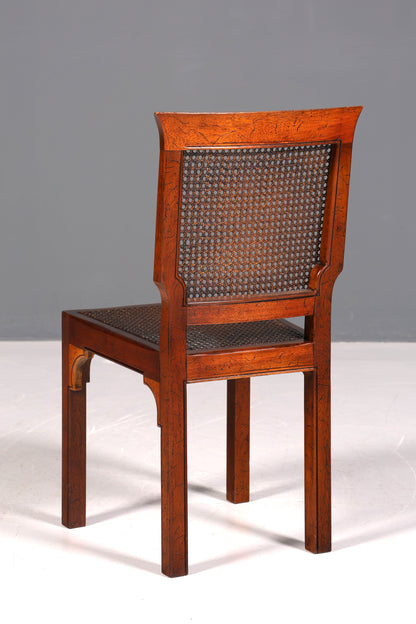 Wunderschöner Antik Stuhl Korbgeflecht Schreibtisch Stuhl Wiener Geflecht Sekretär Stuhl Gründerzeit Küchenstuhl