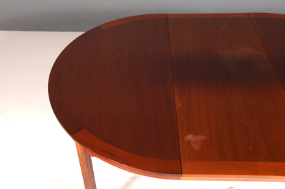 G133 Finish cm Schlichter Mid Century Esstisch ausziehbarer Vintage Tisch Retro Küchentisch