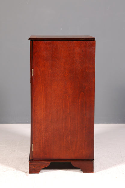 Edler Englischer HiFi-Schrank Sheldon Mahagoni Musikschrank Plattenschrank Phonoschrank 60s Vintage