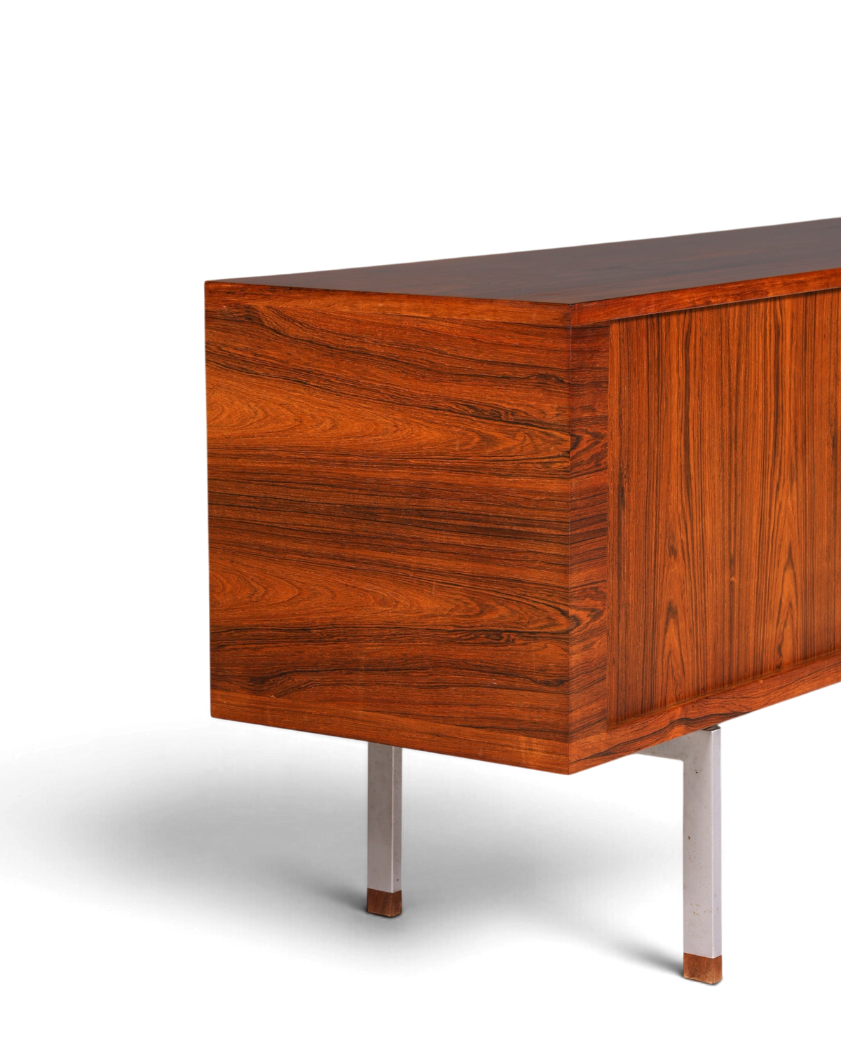 Beeindruckendes Original Hans J. Wegner für RY Møbler Modell RY 25 Sideboard Palisander Holz TV Kommode Vintage Schiebetür Schrank 2 von 2