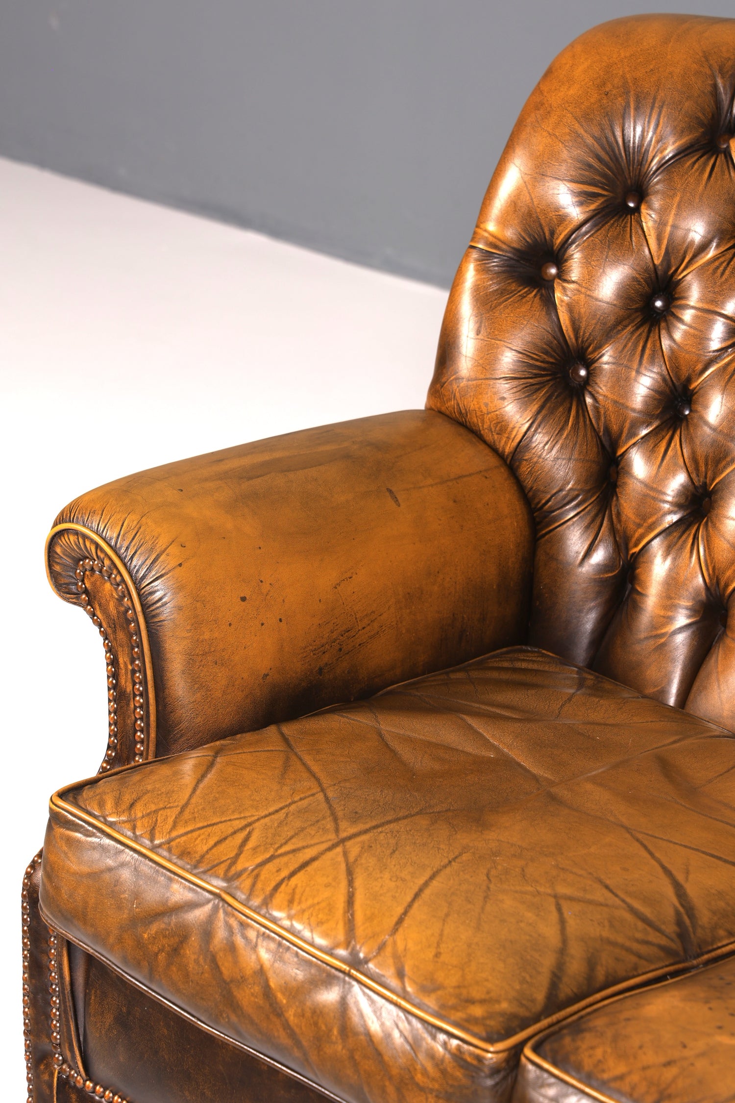 Stilvolles Original Chesterfield Sofa 3-Sitzer Couch England Polstersofa