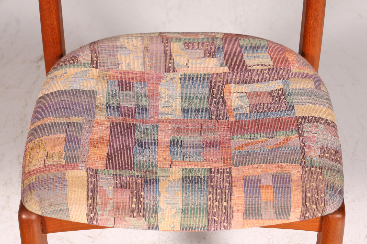 Schlichter Mid Century Stuhl Retro Esszimmer Stuhl Danish Design Küchenstuhl Teak Holz Sekretär Stuhl 1 von 2