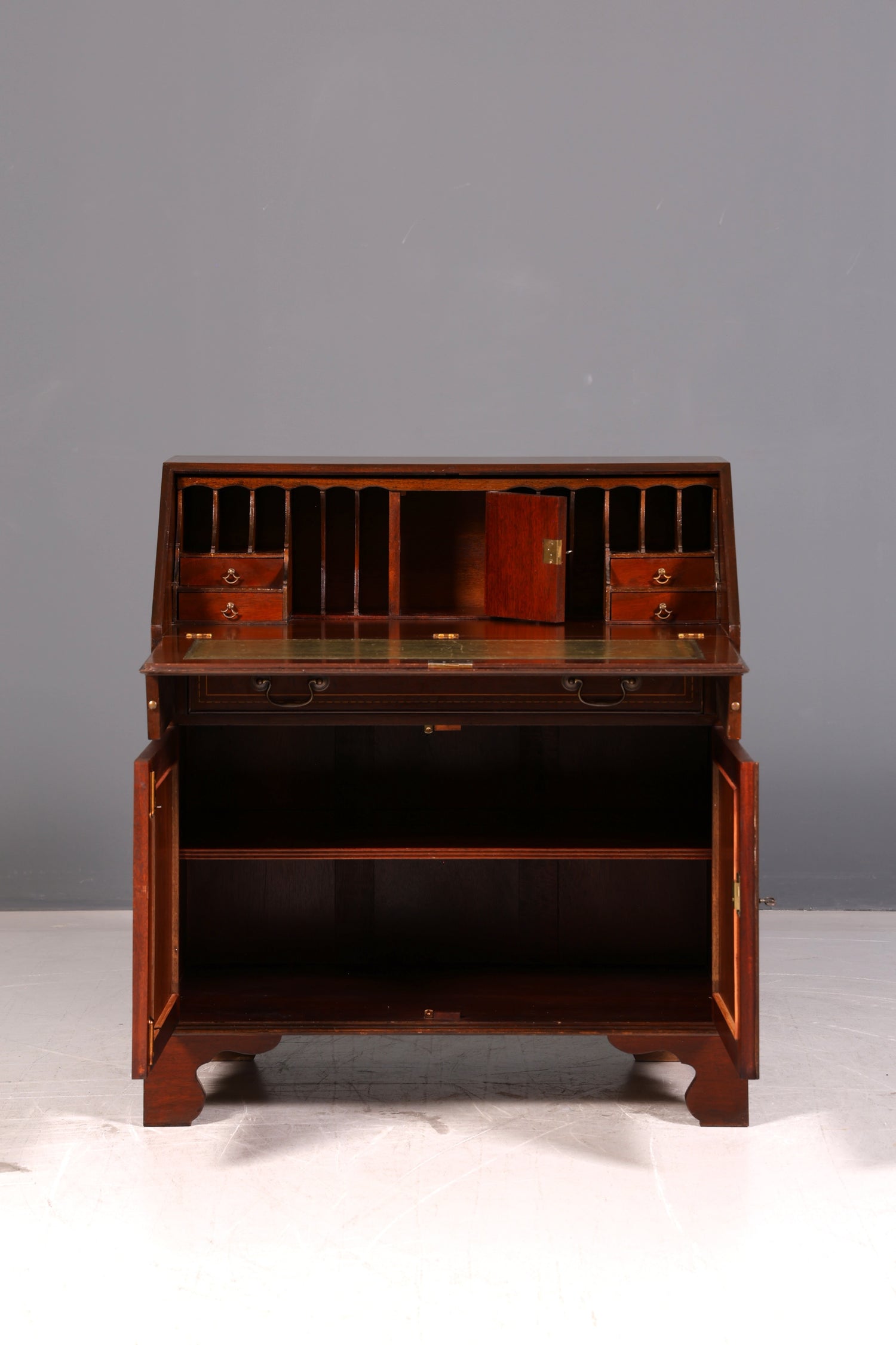 Wunderschöner Englischer Sekretär Schreibkommode Echt Holz Schreibtisch Kommode 60s Vintage