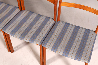 G403 Finish cm 4x Mid Century Teak Holz Stühle Made in Denmark Retro Stuhlset Danish Design Küchenstühle (Kopie)