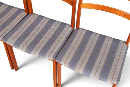 G403 Finish cm 4x Mid Century Teak Holz Stühle Made in Denmark Retro Stuhlset Danish Design Küchenstühle (Kopie)