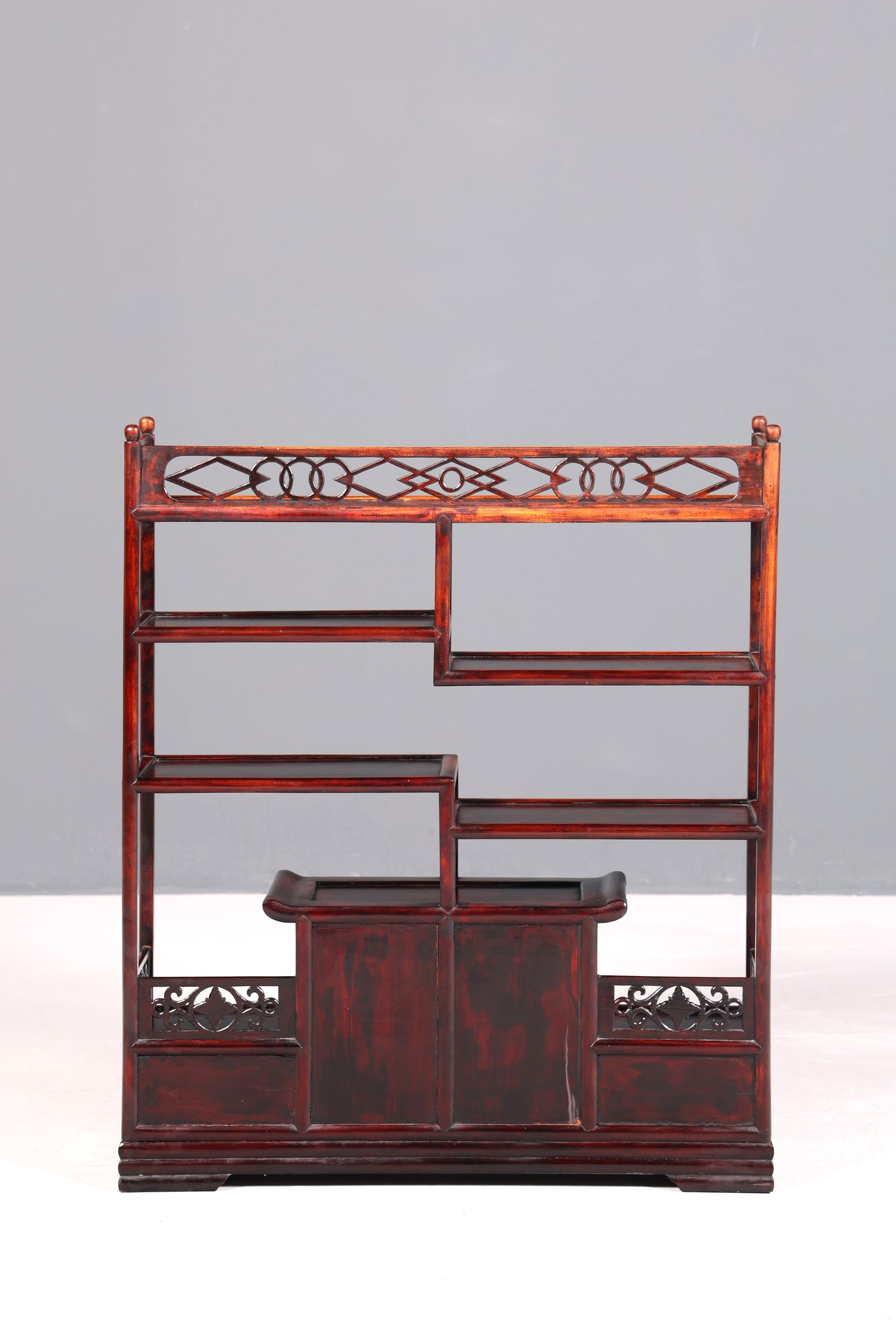 Beautifully ornate Chinese shelf, Chinese bookshelf, tiered stand, Asian bookcase
