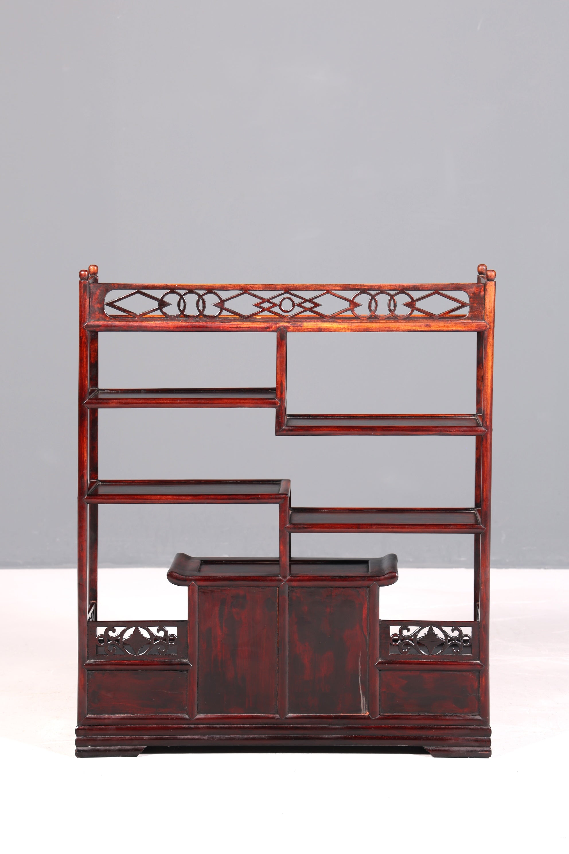 Beautifully ornate Chinese shelf, Chinese bookshelf, tiered stand, Asian bookcase