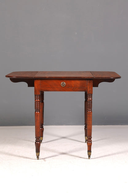 Wunderschöner Englischer Esstisch Mahagoni Klapptisch Küchentisch Regency Antik Ausklappbar Vintage
