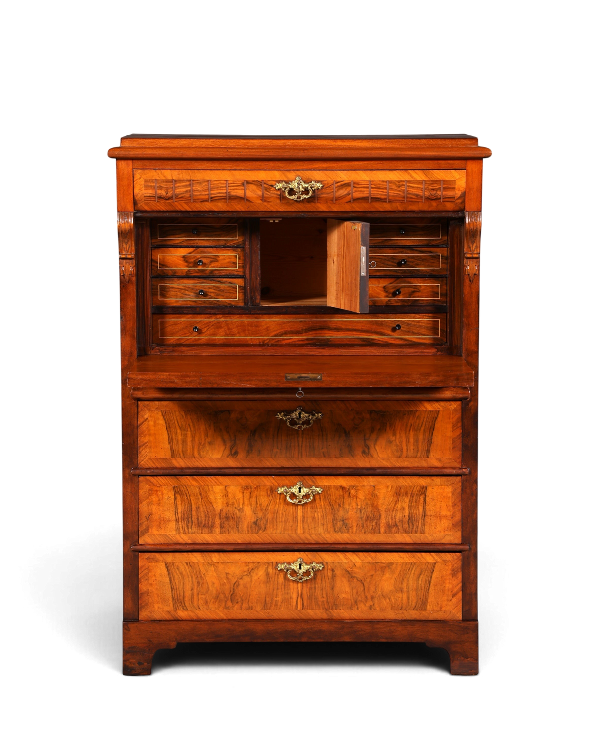 Wunderschöner Gründerzeit Sekretär Jugendstil Vertiko Antik Kommode um 1900