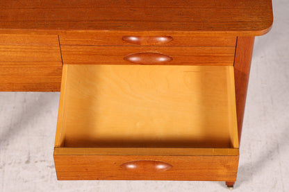 Wunderschöner Mid Century Beistelltisch Nähkasten Nähtisch Retro 60er Rolltisch Vintage Holz Skandinavisch