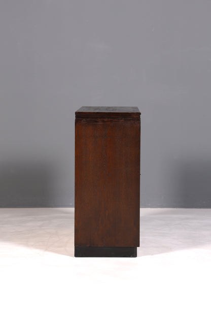 F897 Finish cm Schlichter Mid Century Rollladenschrank Bauhaus Apothekerschrank Art Deco Büro Aktenschrank