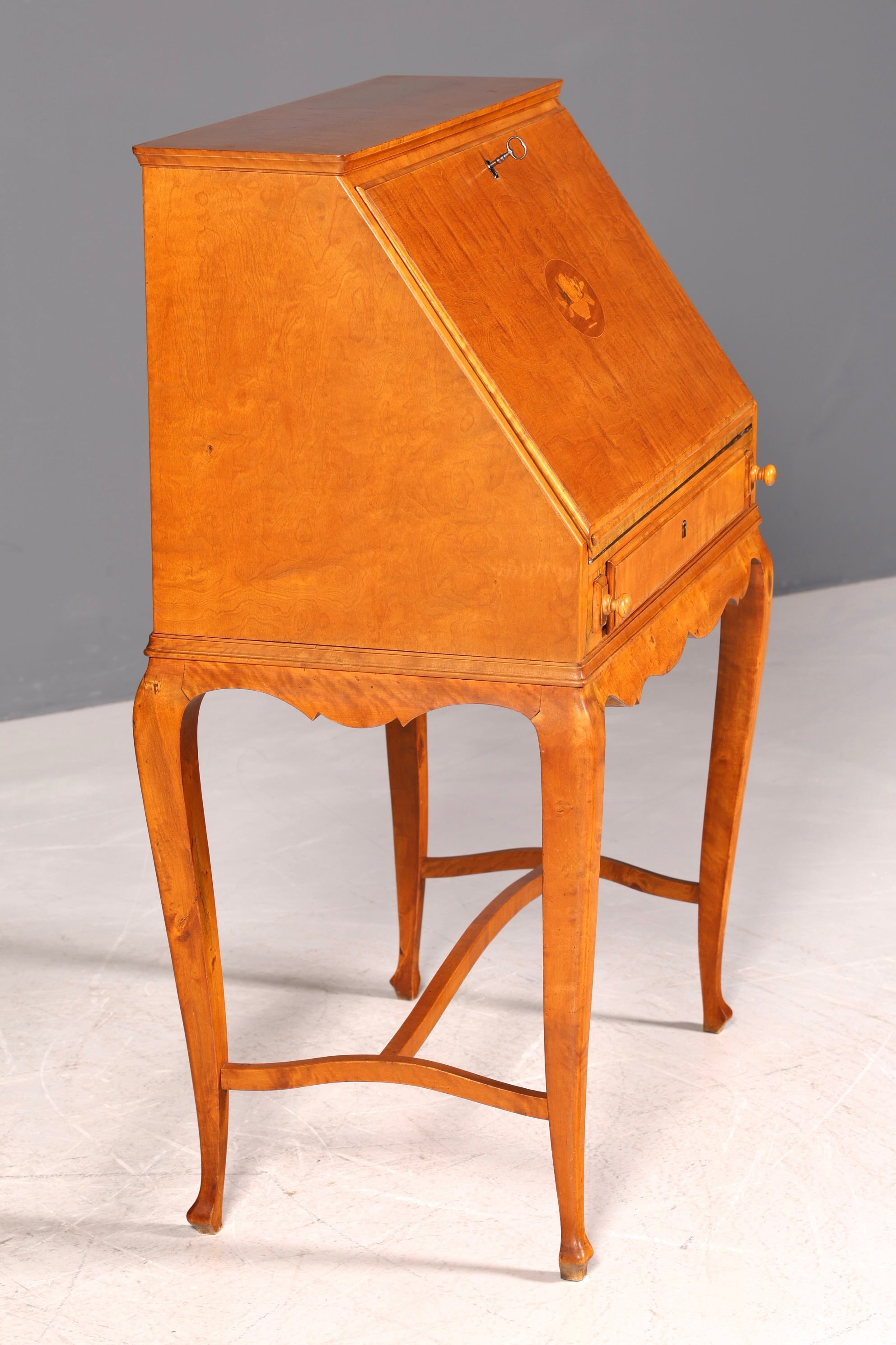 G082 Finish Wunderschöner Sekretär im Art Deco Stil Antik um 1930 Büro Kommode Schreibkommode