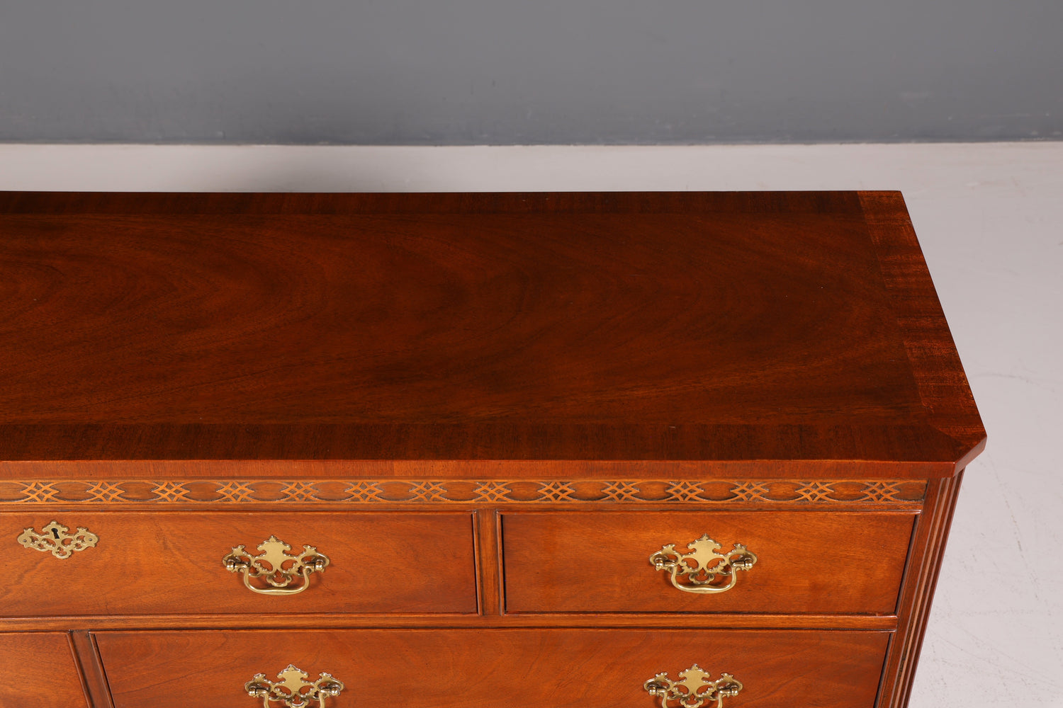 Wunderschöne Original Baker Furniture Chippendale Englisch Kommode Mahagoni Echt Holz USA Möbel Sideboard Anrichte Antik Stil