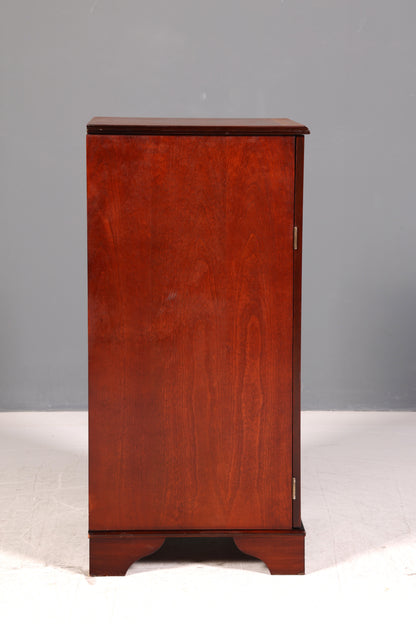 Edler Englischer HiFi-Schrank Sheldon Mahagoni Musikschrank Plattenschrank Phonoschrank 60s Vintage