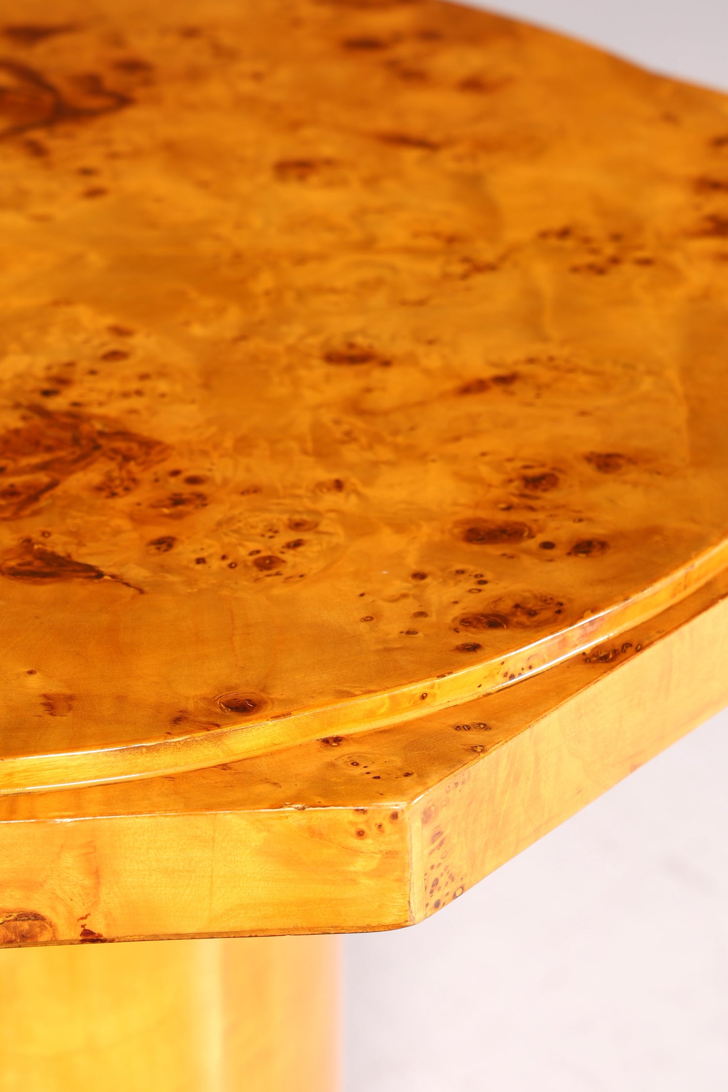 Dreamlike Art Deco style dining table, antique style, birch, kitchen table, dining room table