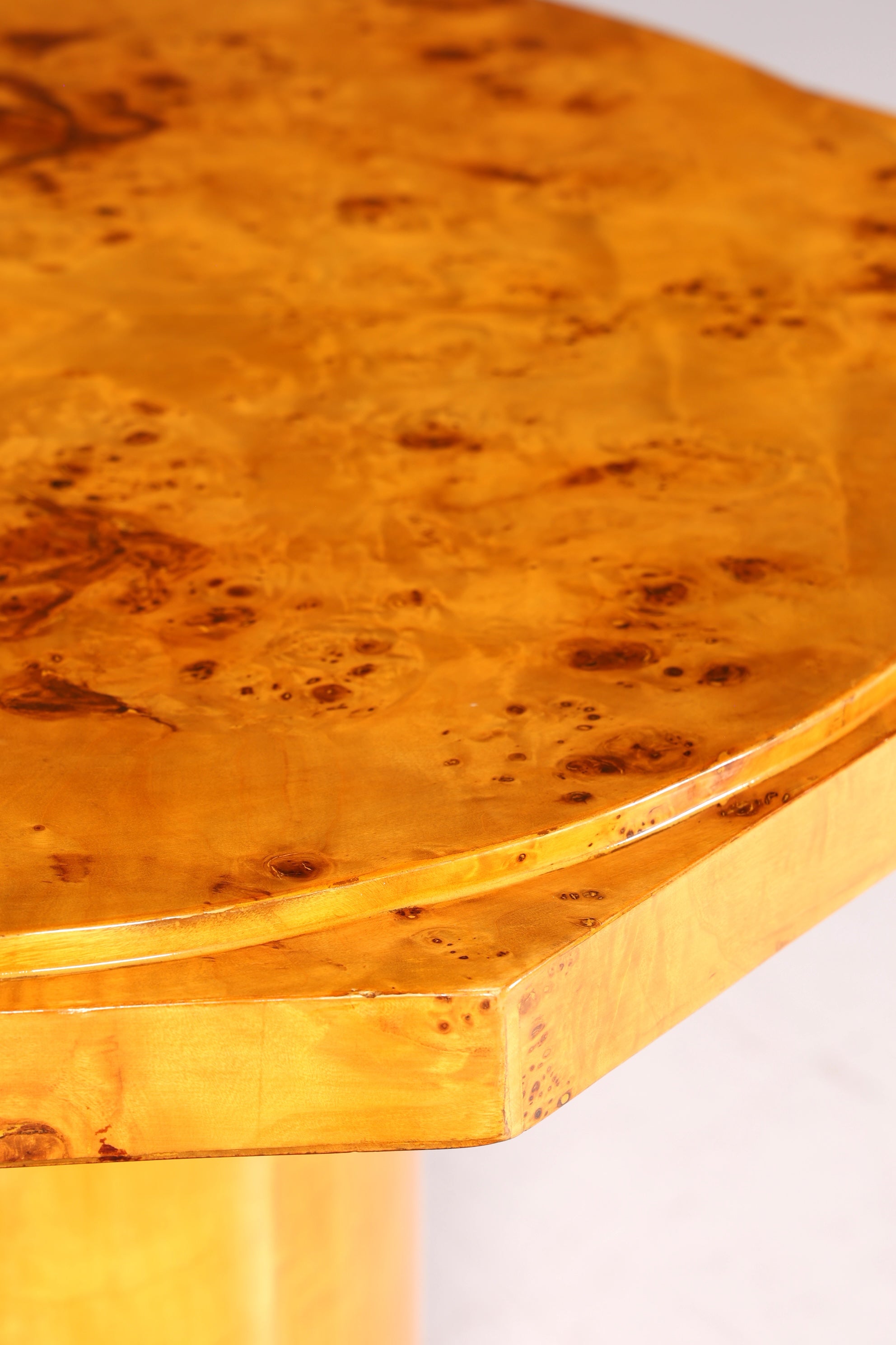 Dreamlike Art Deco style dining table, antique style, birch, kitchen table, dining room table