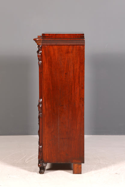 Wunderschöner Louis Philippe Sekretär Vertiko Highboard Schreibsekretär Biedermeier Massivholz um 1880