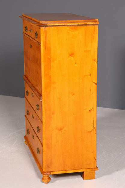 G106 Finish cm Wunderschöner Gründerzeit Sekretär Kommode Jugendstil Schubladenkommode Antik Vertiko