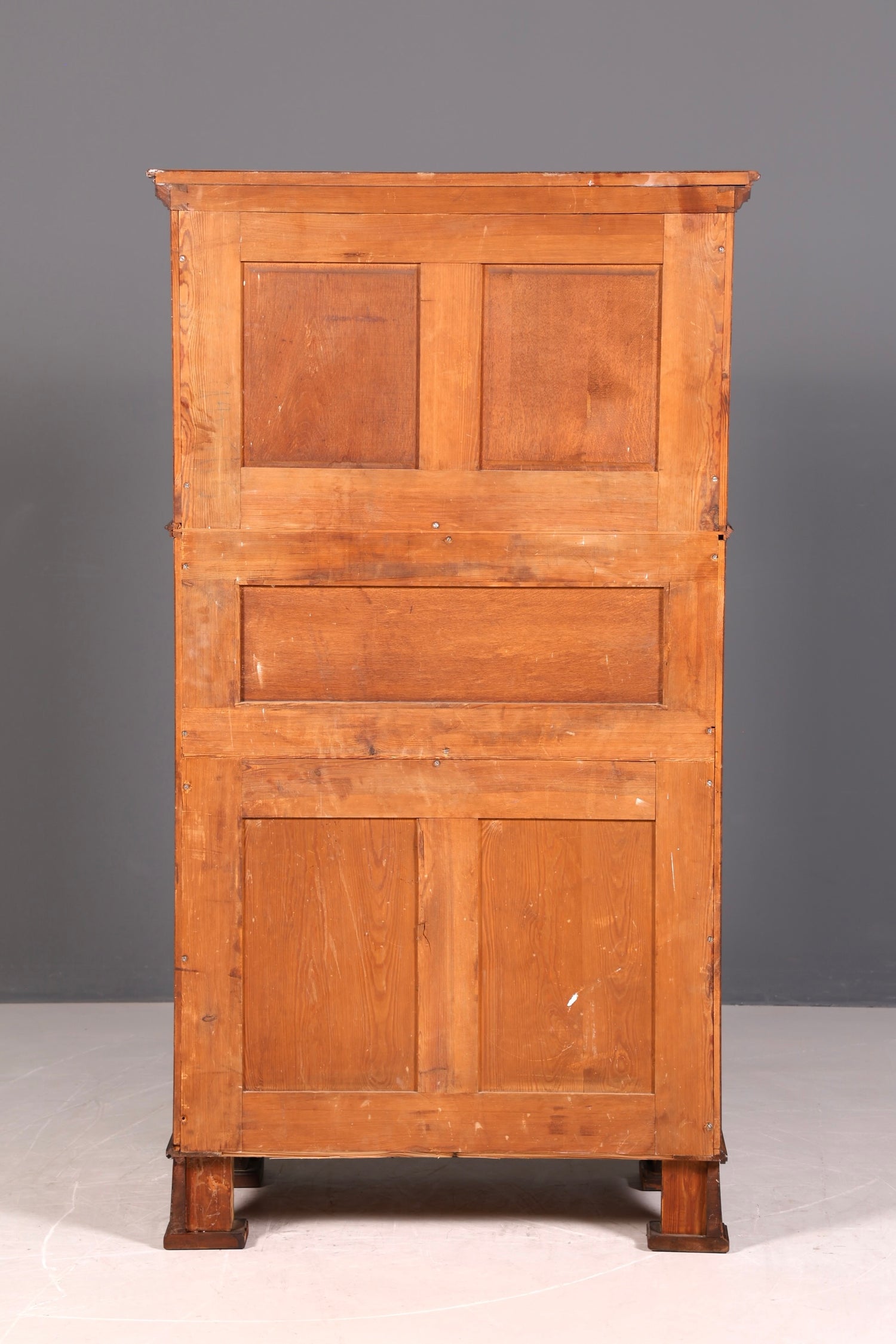 Wunderschöne Jugendstil Vitrine Antike Holz Bücherschrank Antik Schrank Geschirrschrank