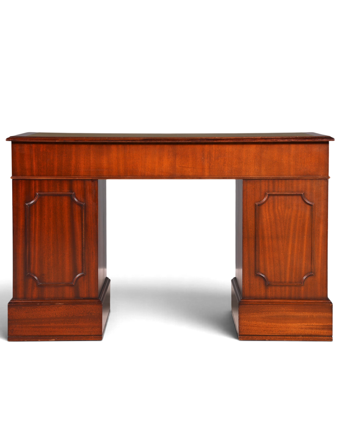Wunderschöner Englischer Schreibtisch Mahagoni Bürotisch Englisch Desk Leder Auflage