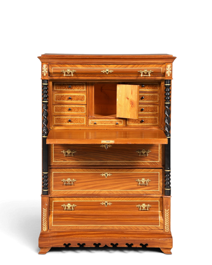 Traumhafter Gründerzeit Sekretär Vertiko Highboard Louis Philippe Kommode um 1880