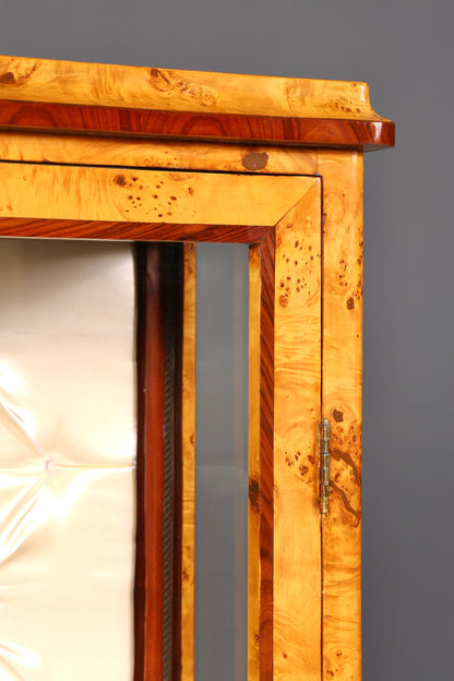 Beeindruckende Art Deco Design Vitrine Bücherregal Biedermeier Kult Regal Bookshelf Regal Glasschrank