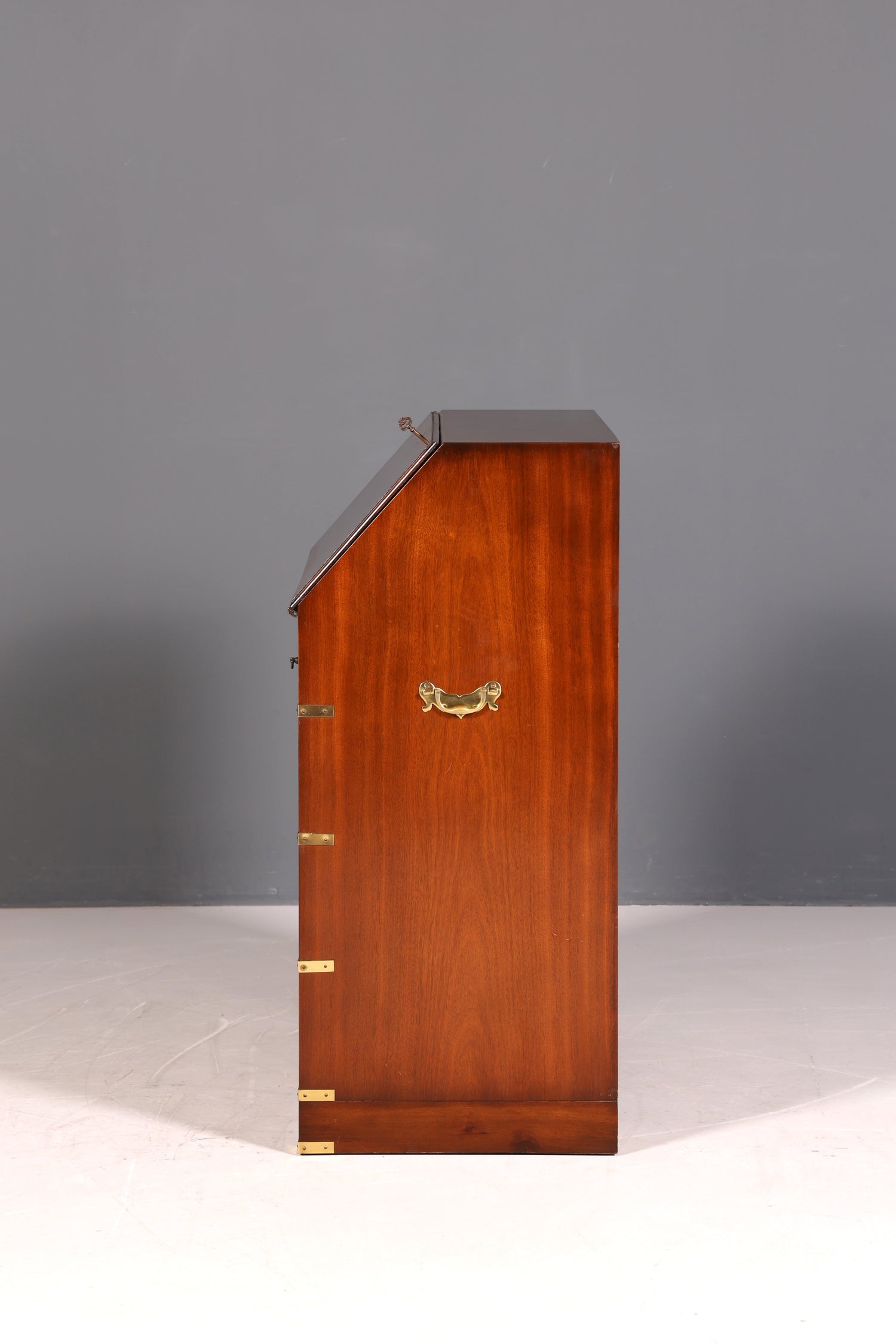 Wunderschöner Maritimer Sekretär Englisch Schreibkommode echt Holz Englischer echt Lederauflage Schreibtisch