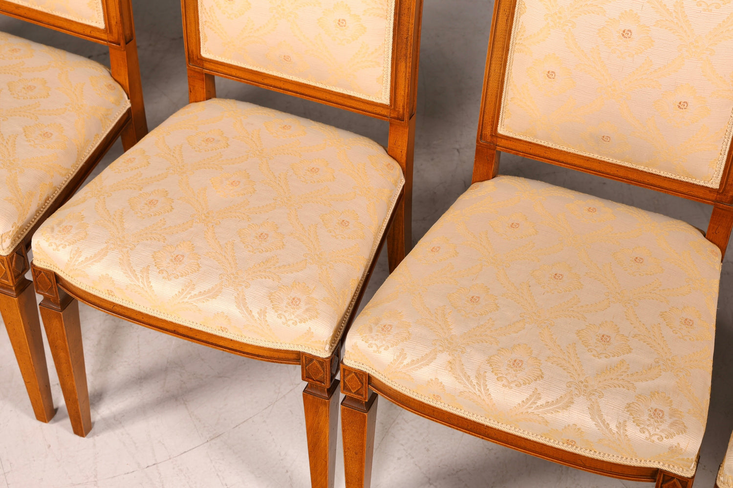 G674 Finish cm SELVA 6x Edle Englische Stühle Englisch Dining Chairs Antik 60er Jahre Regency Küchenstühle Stuhlset (Kopie 2)