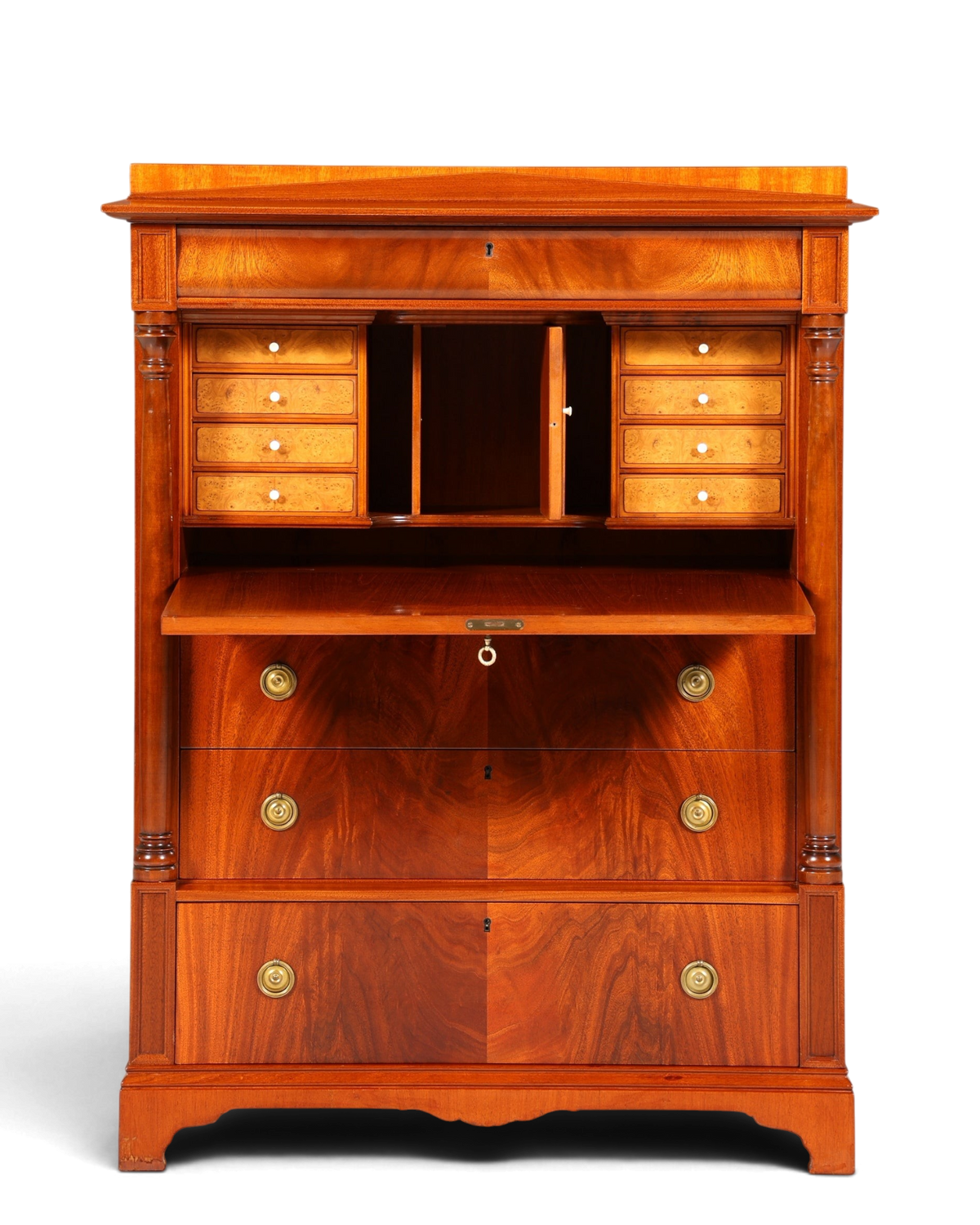 Stilvoller Sekretär im Biedermeier Stil Englisch Kommode Antik Bürokommode