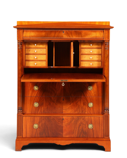 Stilvoller Sekretär im Biedermeier Stil Englisch Kommode Antik Bürokommode