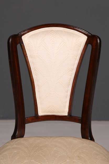 Edler Art Deco Stuhl Vintage Esszimmerstuhl Sekretär Stuhl Polsterstuhl Armlehnstuhl Küchenstuhl 1 von 2