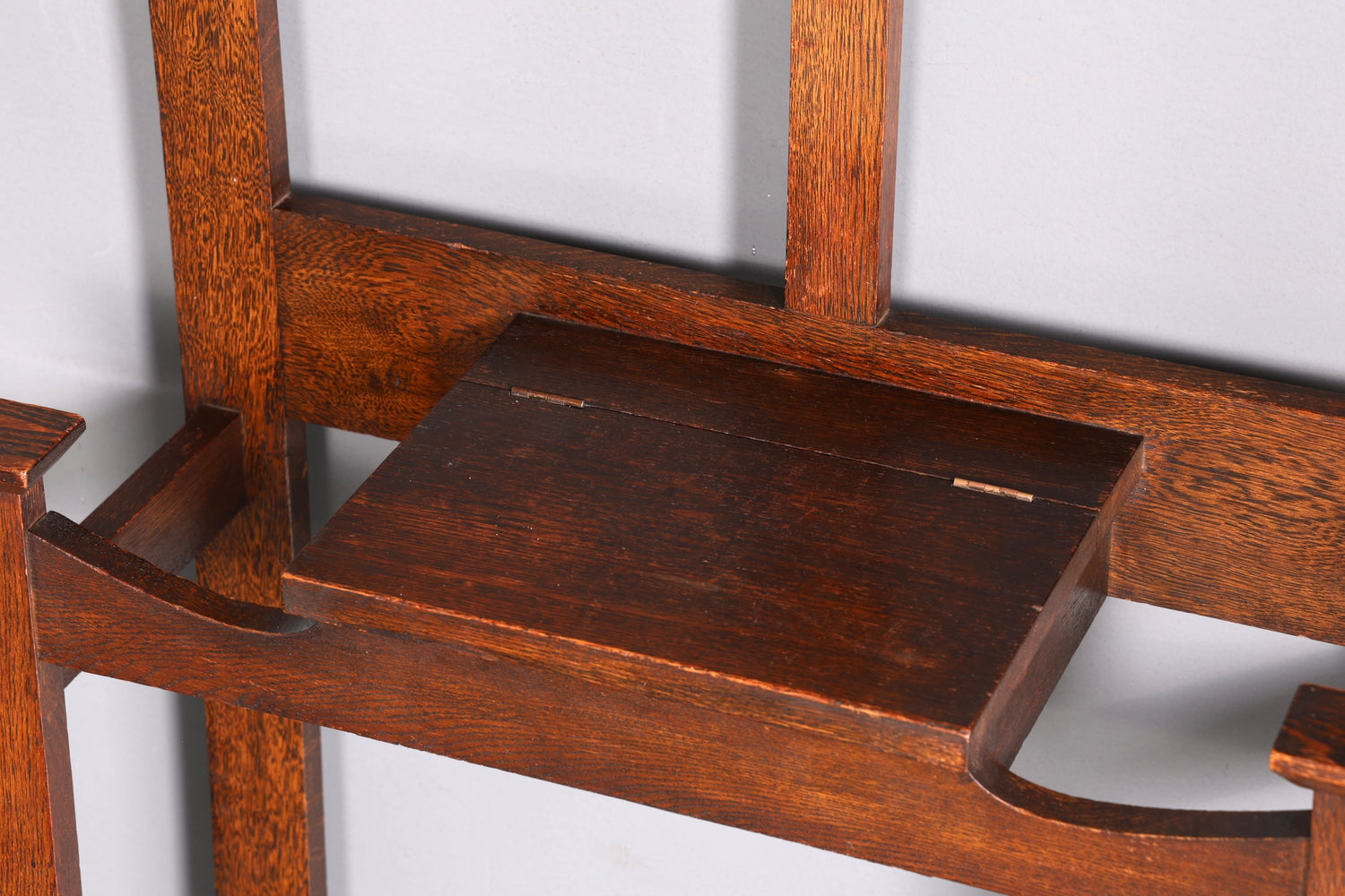 Traumhafte Jugendstil Garderobe Flurgarderobe Eiche Antik Garderobenständer mit Spiegel Dielenmöbel Wandgarderobe