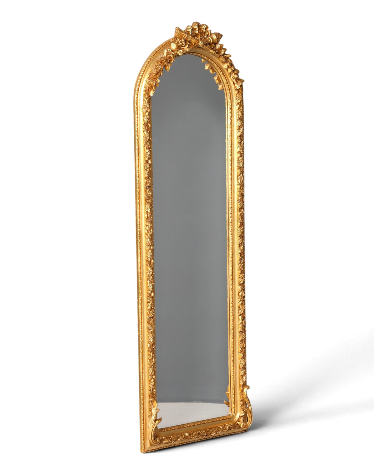 Wunderschöner Prunk Barock Stil Standspiegel Antik Stil Gold Ornament Flurspiegel