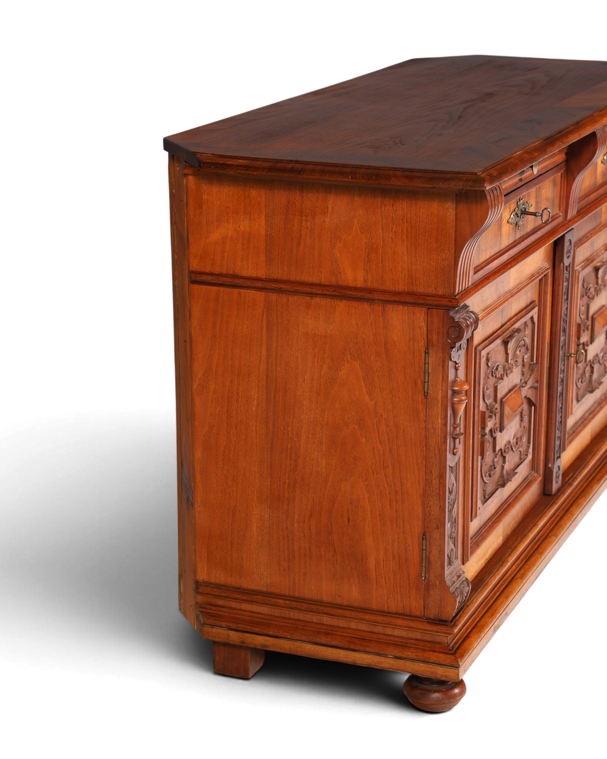Wunderschöner Gründerzeit Sideboard Antik Nussbaum Schrank Kommode um 1890