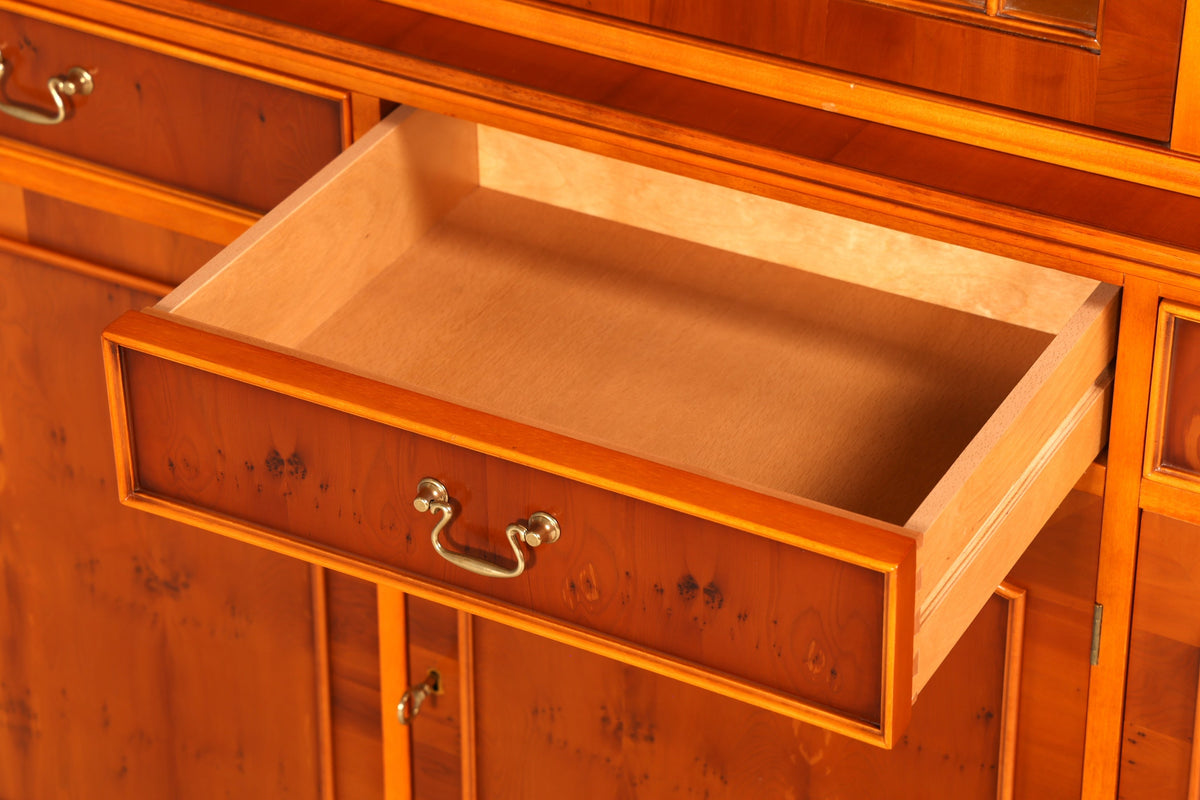 Prachtige Engelse vitrine boekenkast buffet jaren 60 glazen vitrine bibliotheek rek kast vintage
