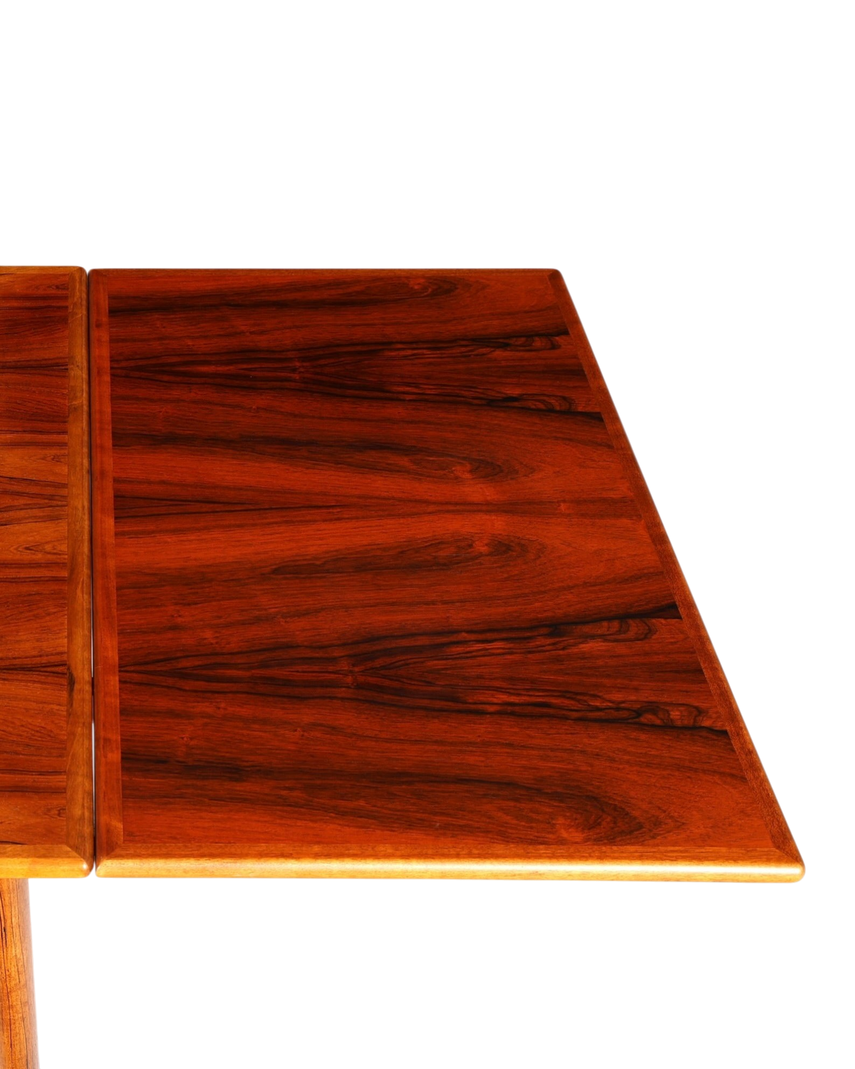 Hauptstadt Möblerei Mid Century Esstisch aus Echtholz mit markanter Maserung und Ausziehfunktion im Vintage Design
