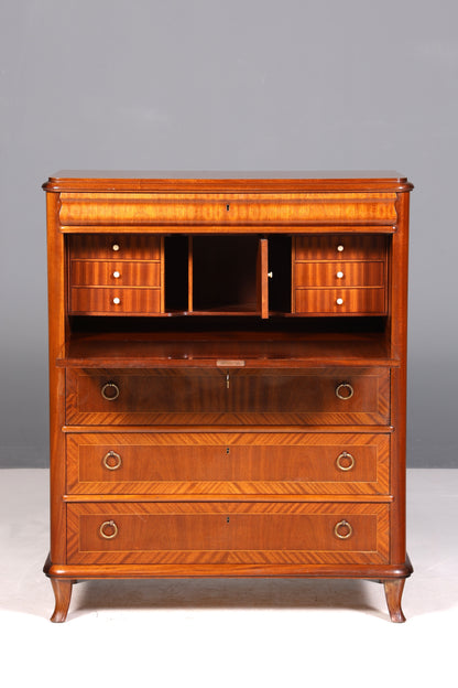 Beautiful antique-style secretary desk, office chest of drawers, Art Deco style, 1950s vertiko writing desk, chest of drawers