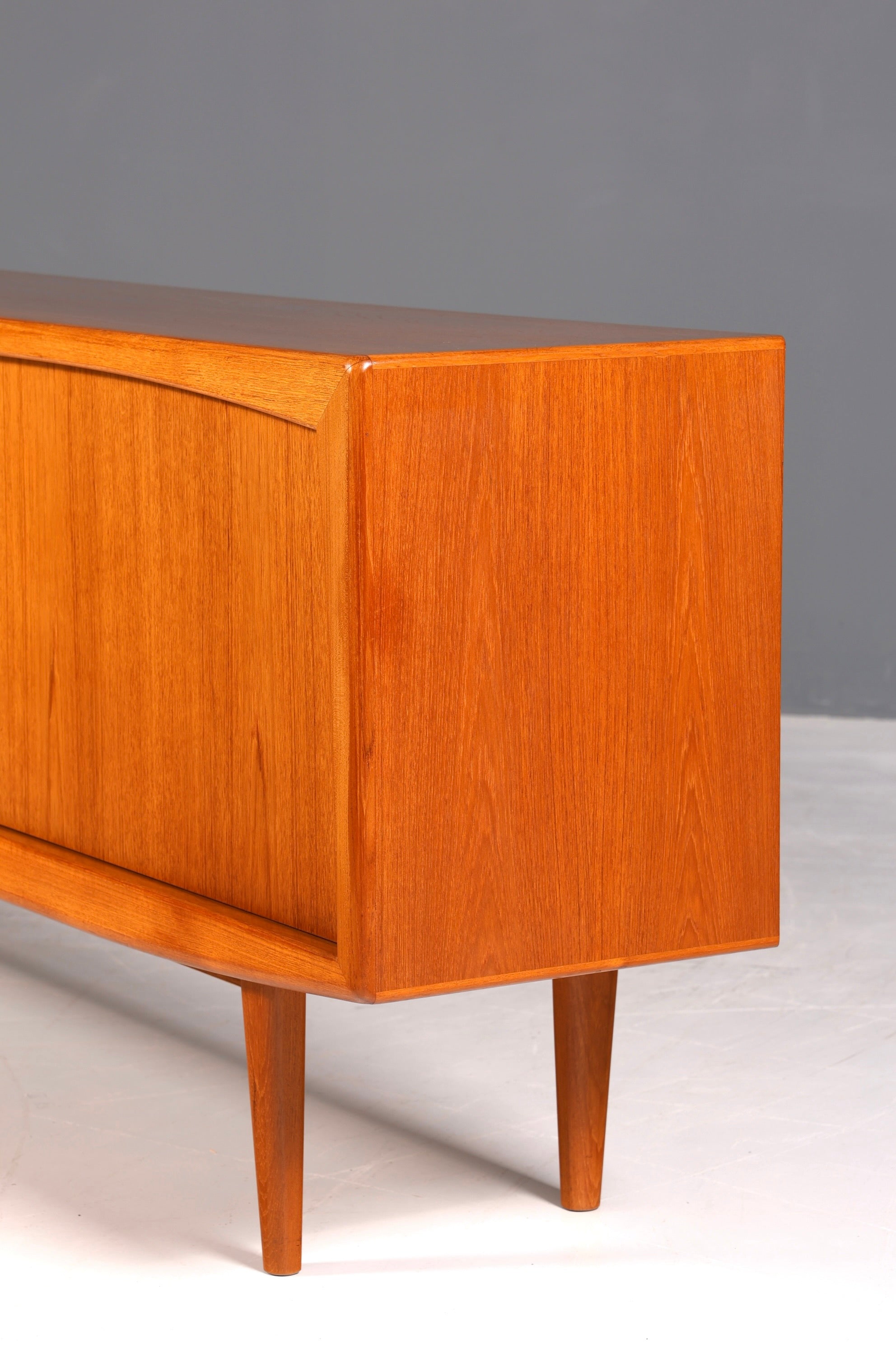 F960 Finish cm Schlichtes Mid Century Sideboard Vintage TV Kommode 60s Schrank Longboard Retro Lowboard