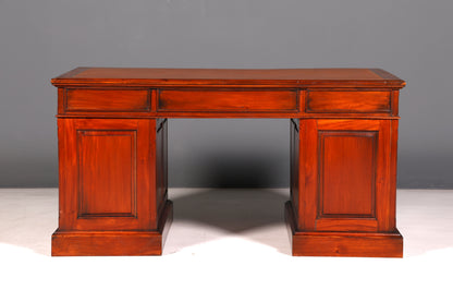 Prachtig Engels mahoniehouten bureau Kantoortafel Antiek kantoor bureau Partnerdesk Bureau