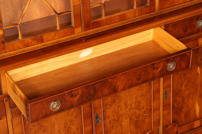 Wunderschöne Englische Vitrine Bücherschrank Buffet Englisch Glasvitrine Bibliothek Vitrinenschrank