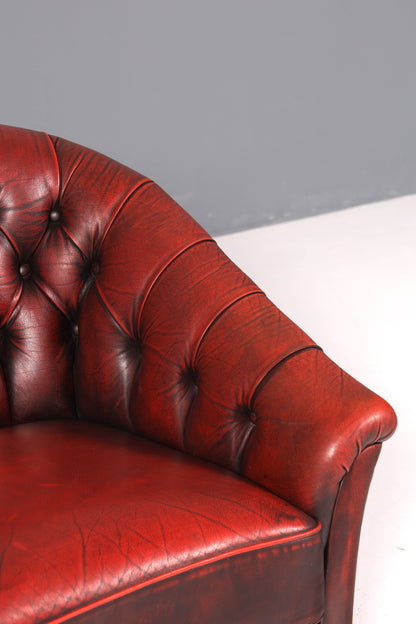 F844 Finish Stilvoller Original Chesterfield Sessel Englischer Armlehnsessel Englisch Herrensessel