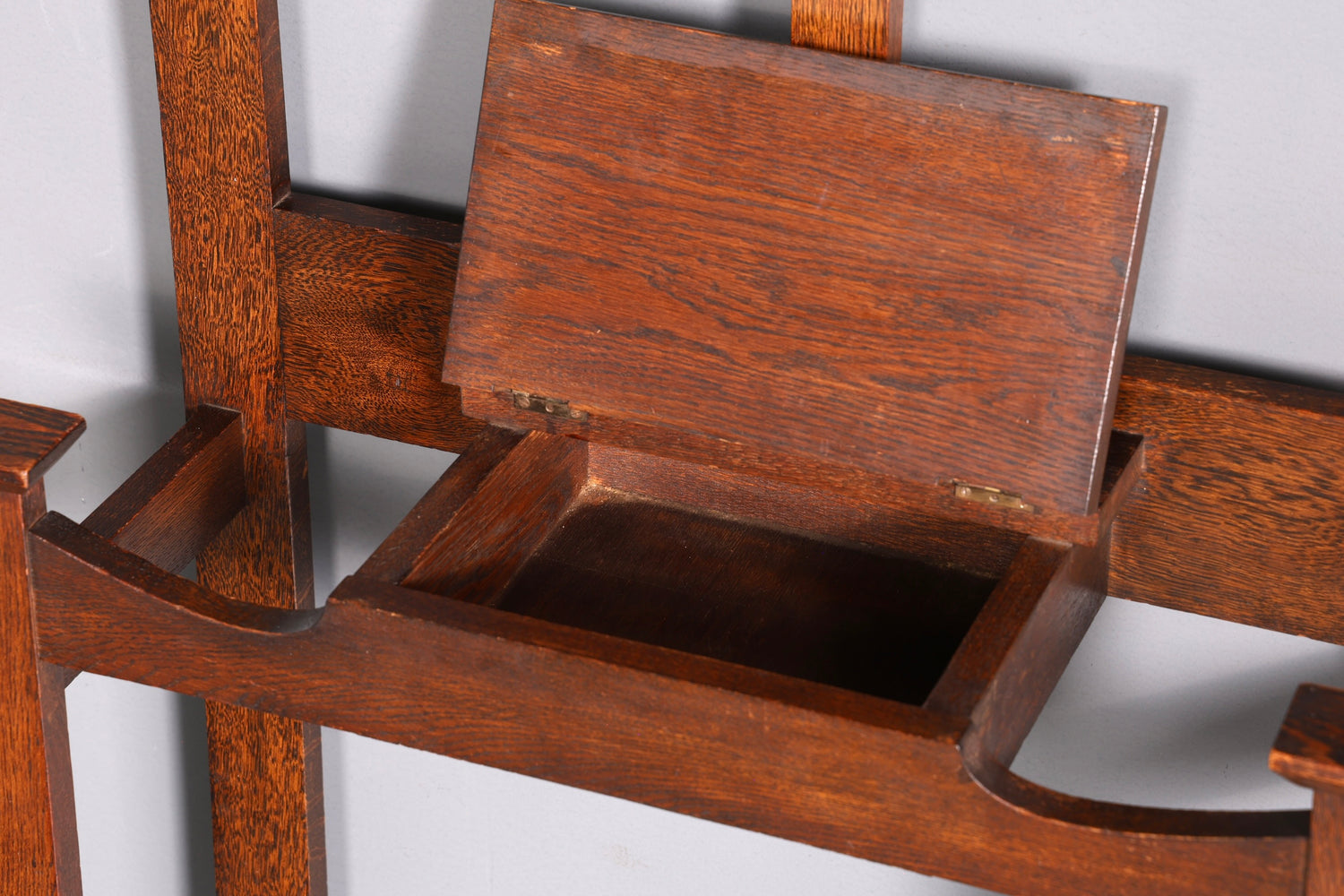 Traumhafte Jugendstil Garderobe Flurgarderobe Eiche Antik Garderobenständer mit Spiegel Dielenmöbel Wandgarderobe