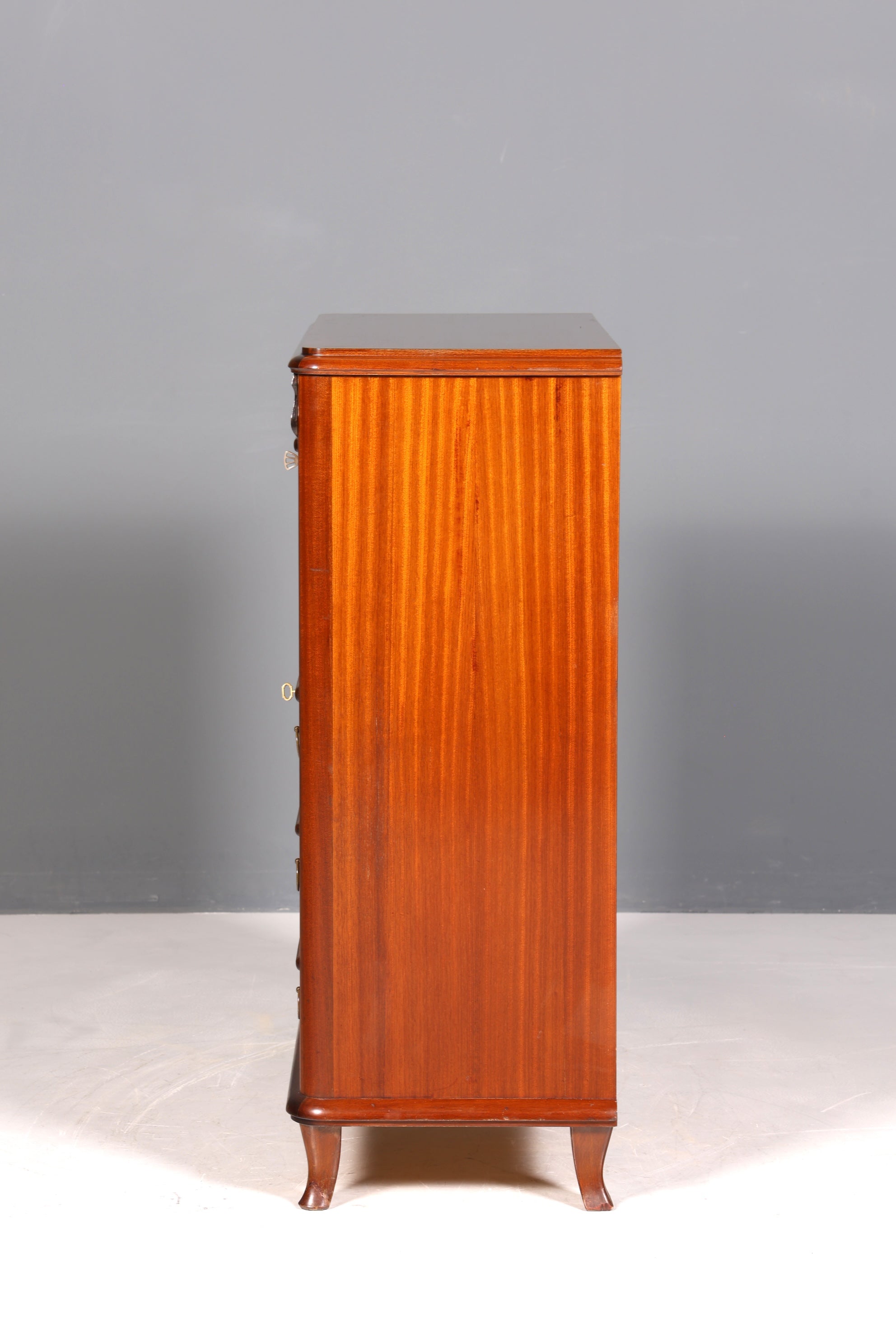 Beautiful antique-style secretary desk, office chest of drawers, Art Deco style, 1950s vertiko writing desk, chest of drawers