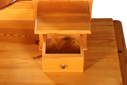 Stilvolle Gründerzeit Kommode Antik Louis Philippe Sideboard mit Spiegel Flurkommode