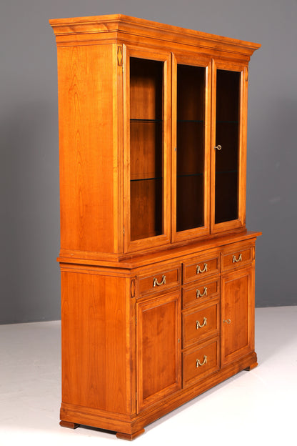 Traumhafte Original Selva XXL Vitrine Antik Stil Massivholz Villa Borghese Schrank Bibliothek